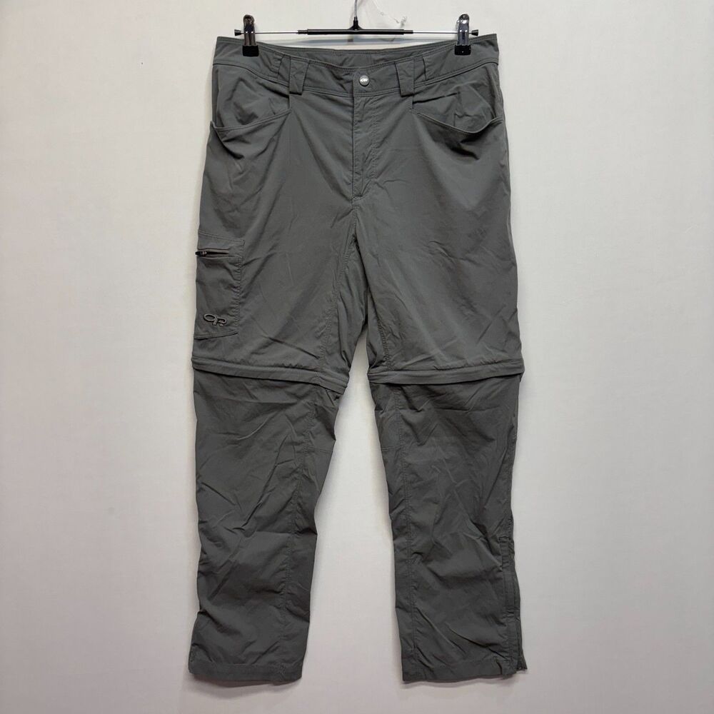 Outdoor Research Men Convertible Pants Size 32x30 Gray Outdoor Hiking D123 -4